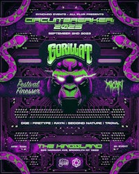 a poster for the gorillaat festival